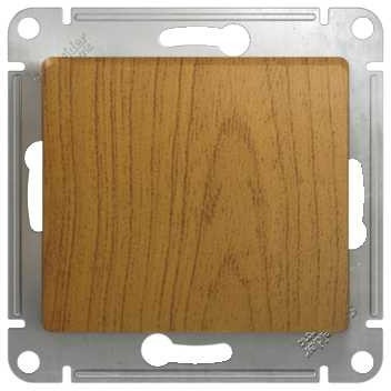 Выключатель встраиваемый одноклавишный (дуб) Systeme Electric GSL000511