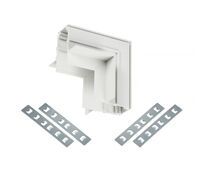 Коннектор соединитель угловой для встраиваемого шинопровода MyFar MT0200-CLW-W