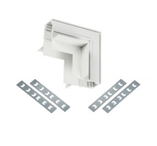 Коннектор соединитель угловой для встраиваемого шинопровода MyFar MT0200-CLW-W