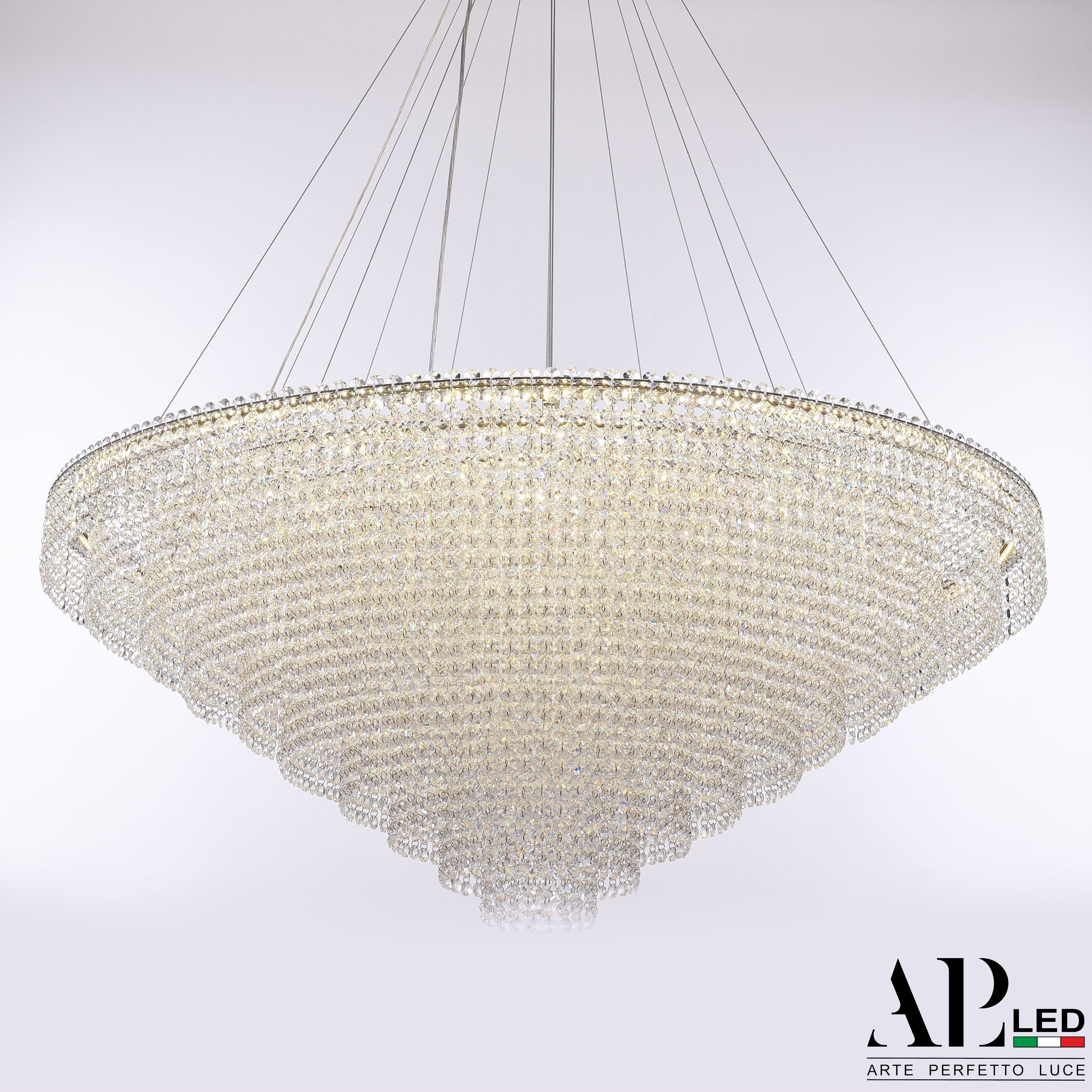 Хрустальная люстра APL LED Sicilia SH13.100.C.Ni.4000_BI