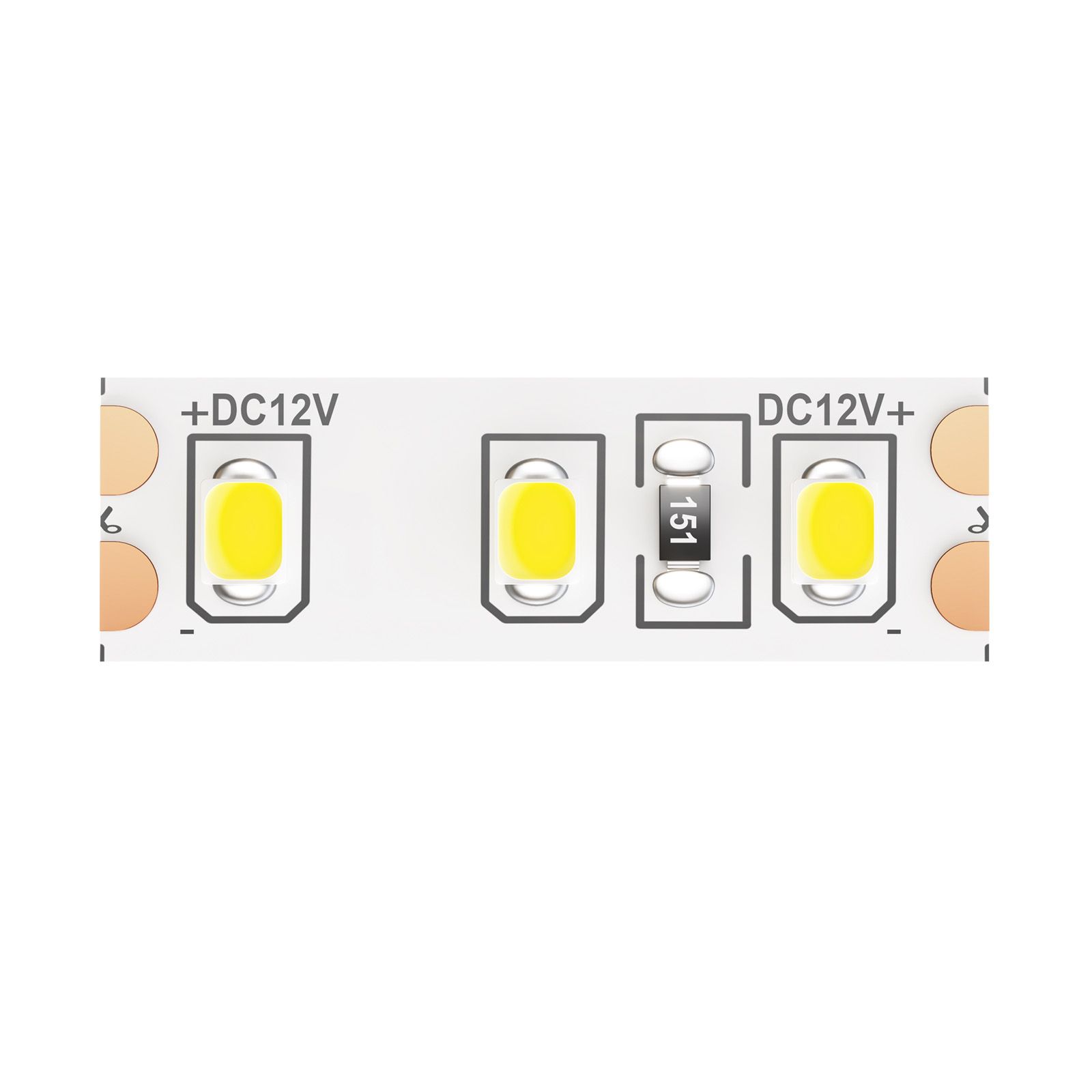 Светодиодная лента LSM 12V 2835 9,6 Вт теплый белый 10109_MY