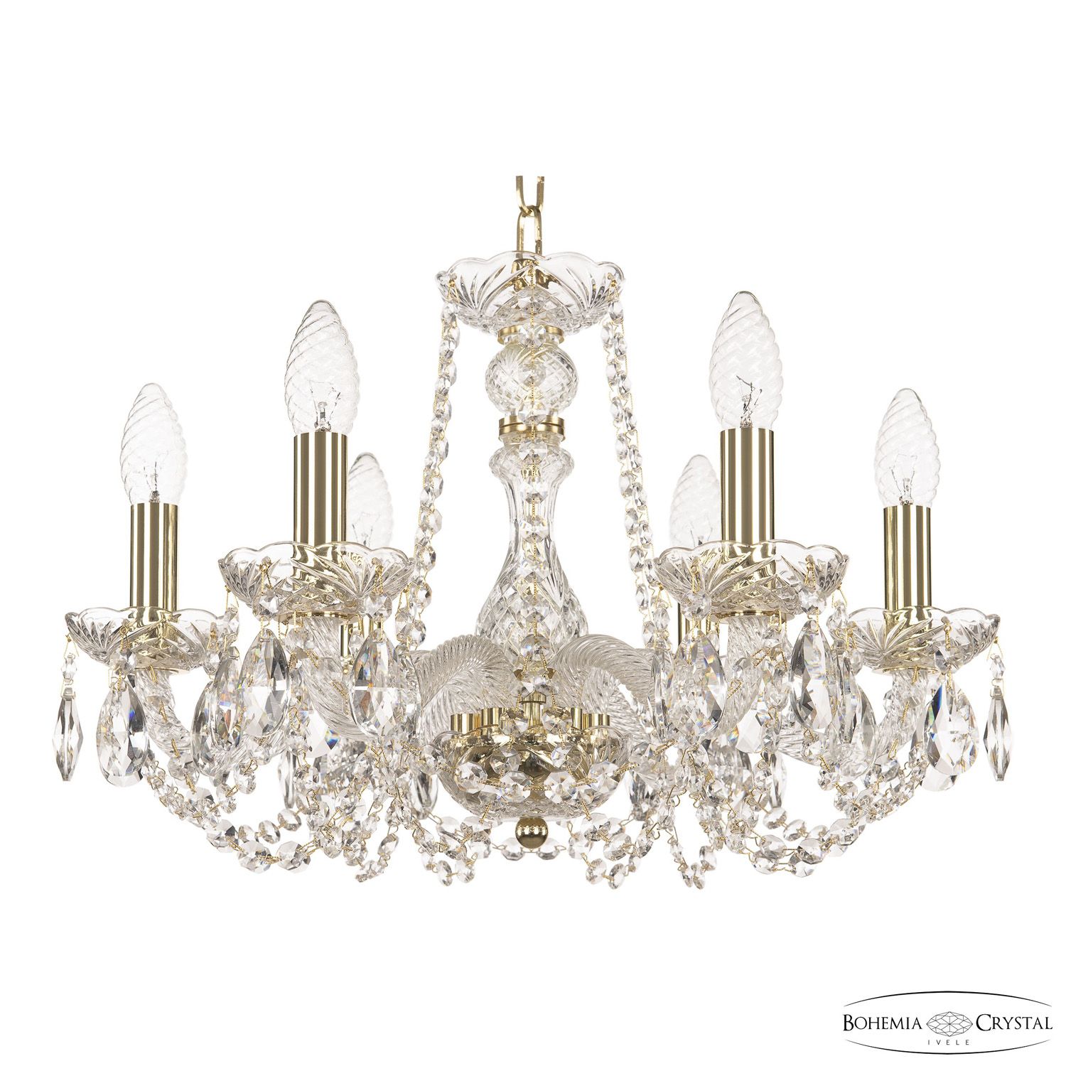 Хрустальная люстра Bohemia Ivele Crystal 119/6/165 G_BI