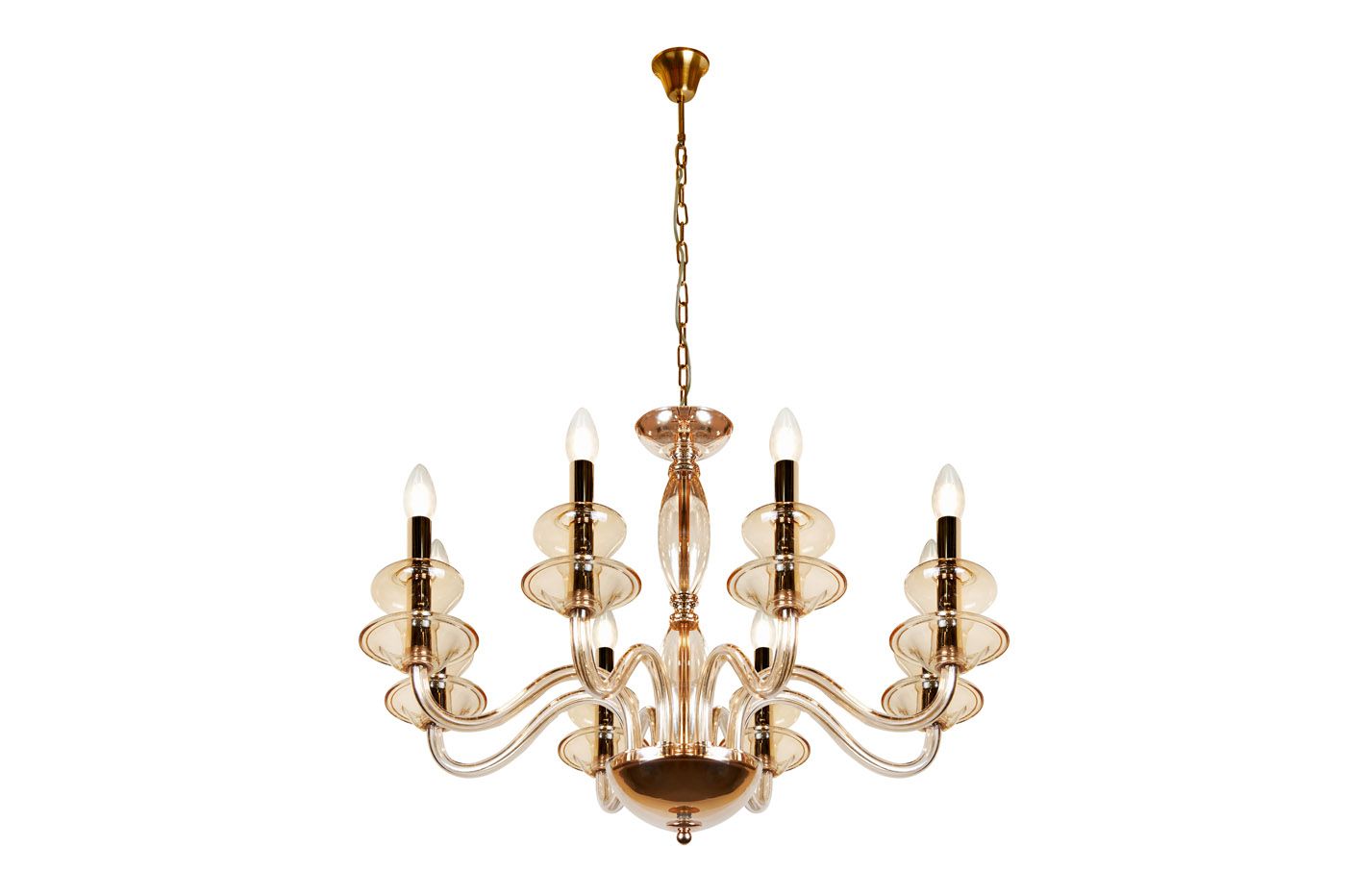 Подвесная люстра ILamp Mercury P9448-8 Gold_IP