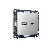 Розетка MA411010 A+C 20W быстрая зарядка QUANT MA411010_AMB