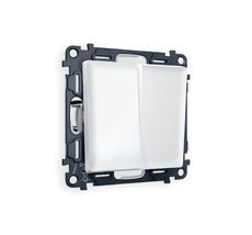 Выключатель двухклавишный проходной Ambrella Volt ALFA QUANT MA123020_AMB