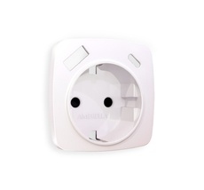 Лицевая панель для электрической розетки с заземлением со шторками 2USB A+C QUANT Ambrella Volt OMEGA OP2100_AMB