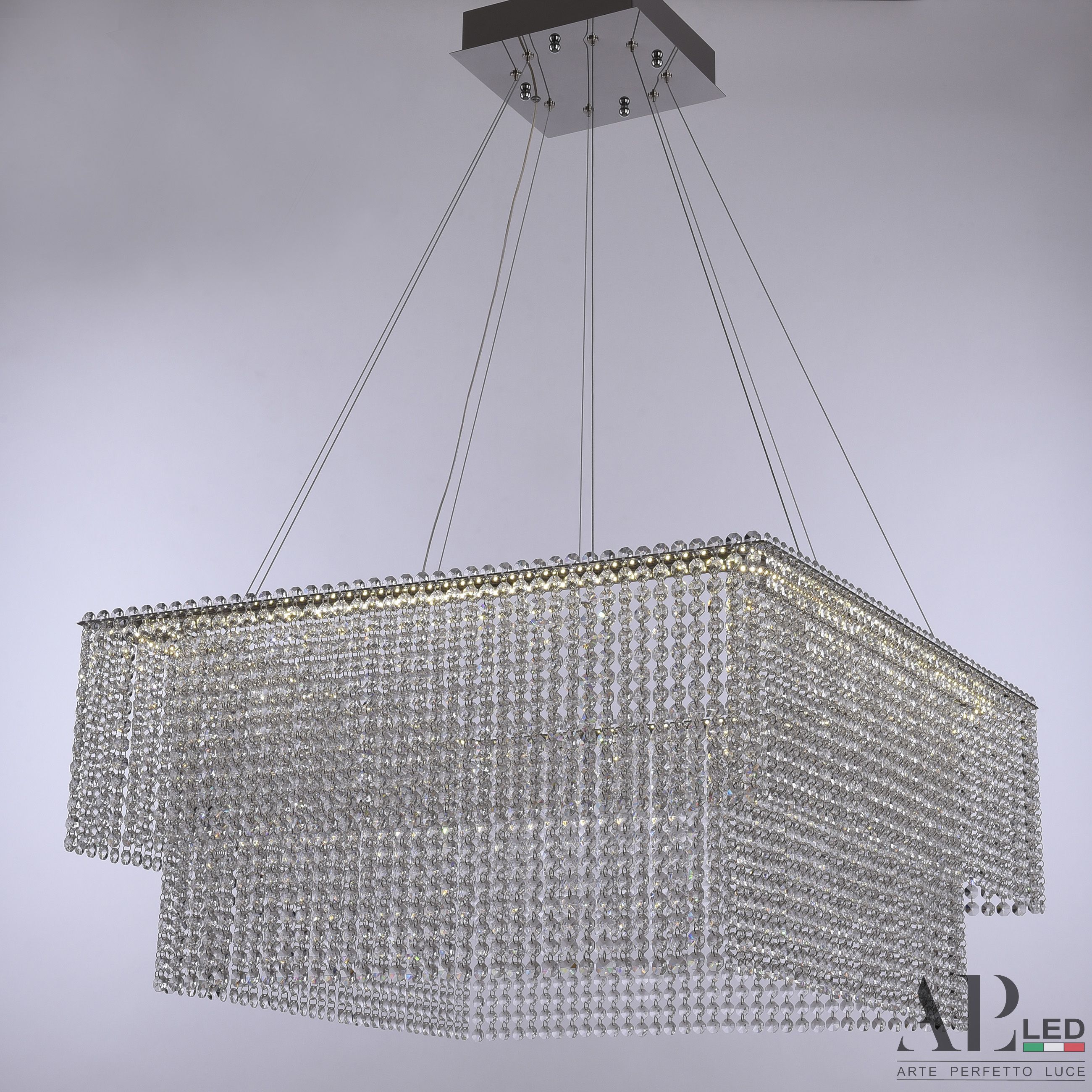 Хрустальная люстра APL LED Sicilia SH04.71.C.Ni.4000_BI