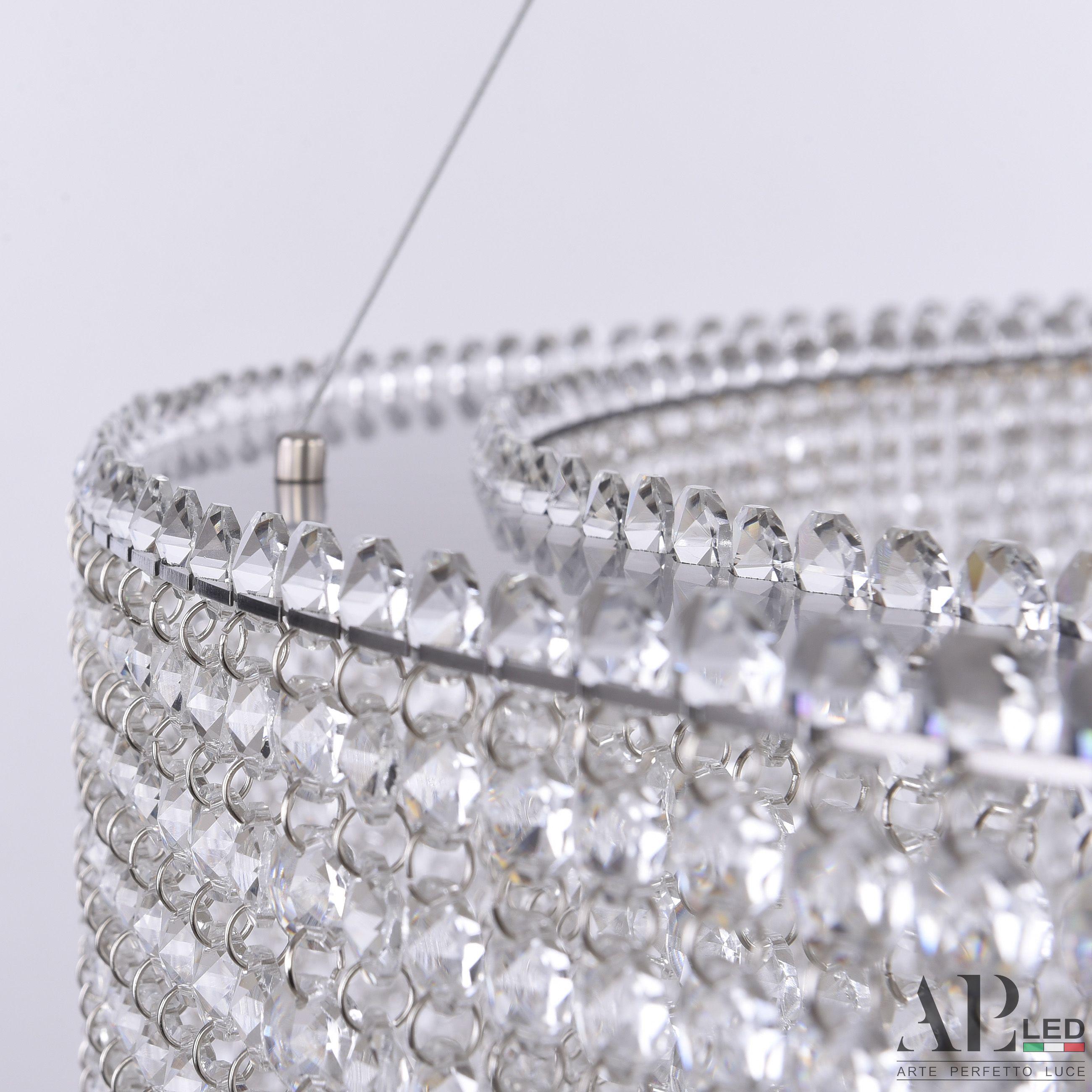 Хрустальная люстра APL LED Sicilia SH02.93.C.Ni.4000_BI