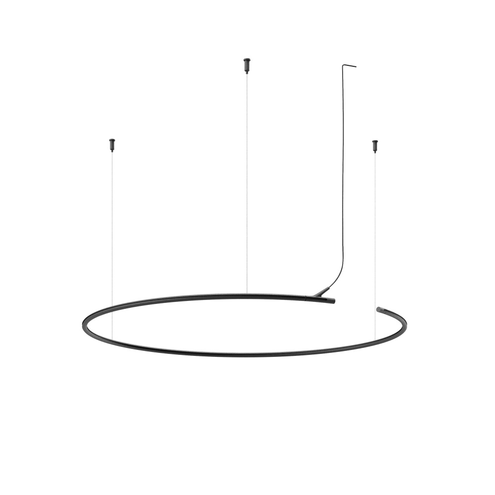 Шинопровод модульный низковольтный подвесной круглый D800мм горизонтальный 24V Maytoni TRX233-RH-D800-B_MY
