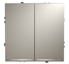 Проходной переключатель встраиваемый VOLTUM S70 двухклавишный с подсветкой 10А VLS020403