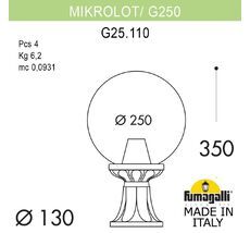 Уличный грунтовый ландшафтный светильник FUMAGALLI MICROLOT G25.110.000.VZF1R