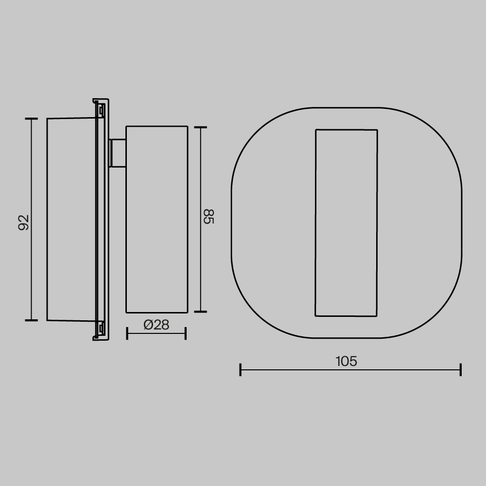 Настенный светильник Maytoni Ego C175WL-9W-2.7-4K-MG_MY