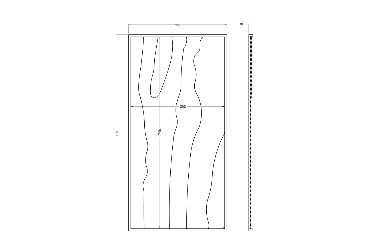Зеркало напольное Garda Decor KFG207