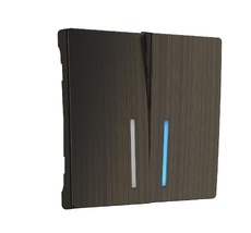 Набор клавиш для выключателя двухклавишного с подсветкой Overlay Switch WL12-SW-2G-LED-CP a051067_WR