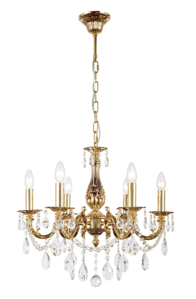 Подвесная люстра с хрустальными подвесками Dio D'Arte Lauria E 1.1.6.600 CG