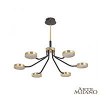 Подвесная люстра на штанге Arte Milano Ferrara 276079/6 BK/GD
