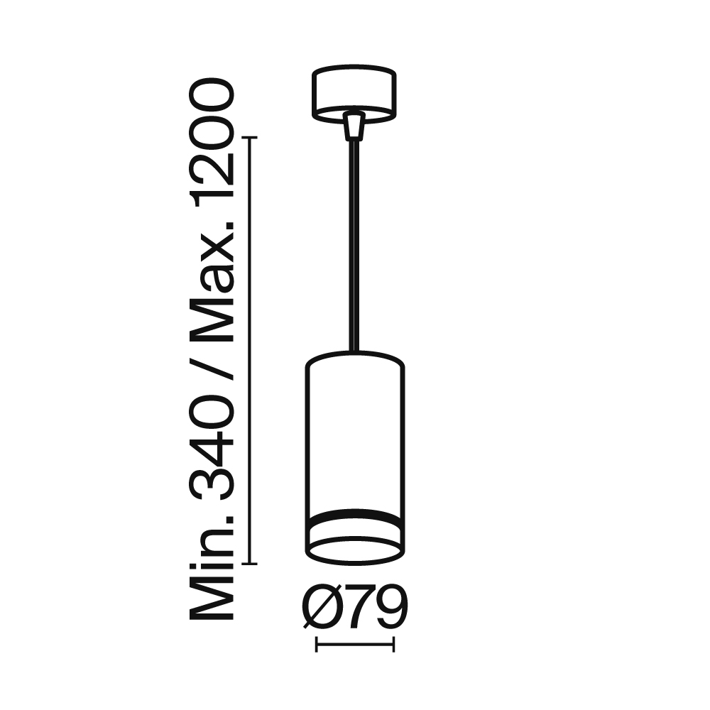 Подвесной светильник Maytoni Technical Orlo P085PL-12W3K-W_MY