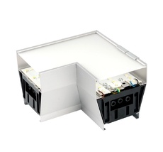 Светильник коннектор 4W 440Lm 3000К-4000К-6400K L-образный с ручным переключением режимов серебро возмож. соедин. в линию Feron 51872_FR