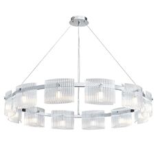 Подвесная люстра NewPort 4539+3/S chrome_NP