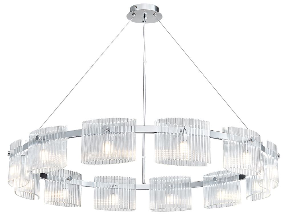 Подвесная люстра NewPort 4539+3/S chrome_NP