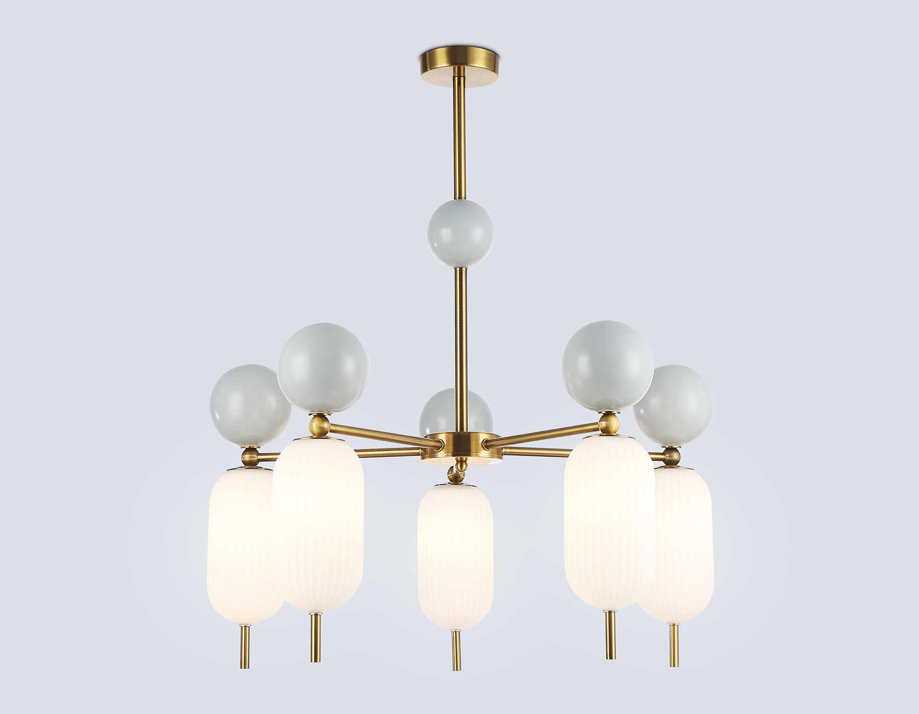 Люстра на штанге Ambrella Light Ceramo modern LH53104_AMB