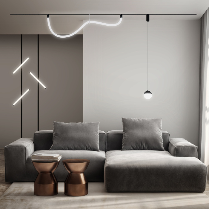 Светильник на шине Denkirs SMART RAY DK8060-BK