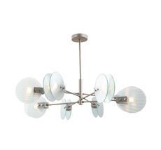 Подвесная люстра iLamp Panorama 15598-8 SN+CL_IP