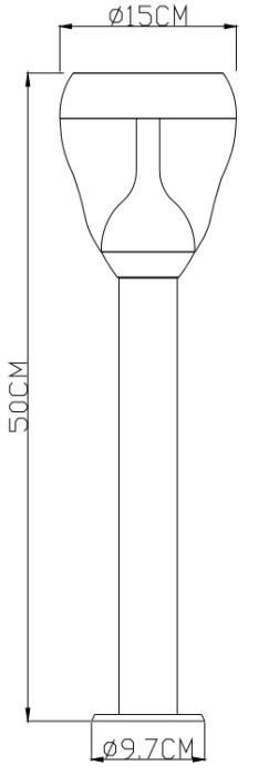Уличный наземный светильник Monte 32251_GL