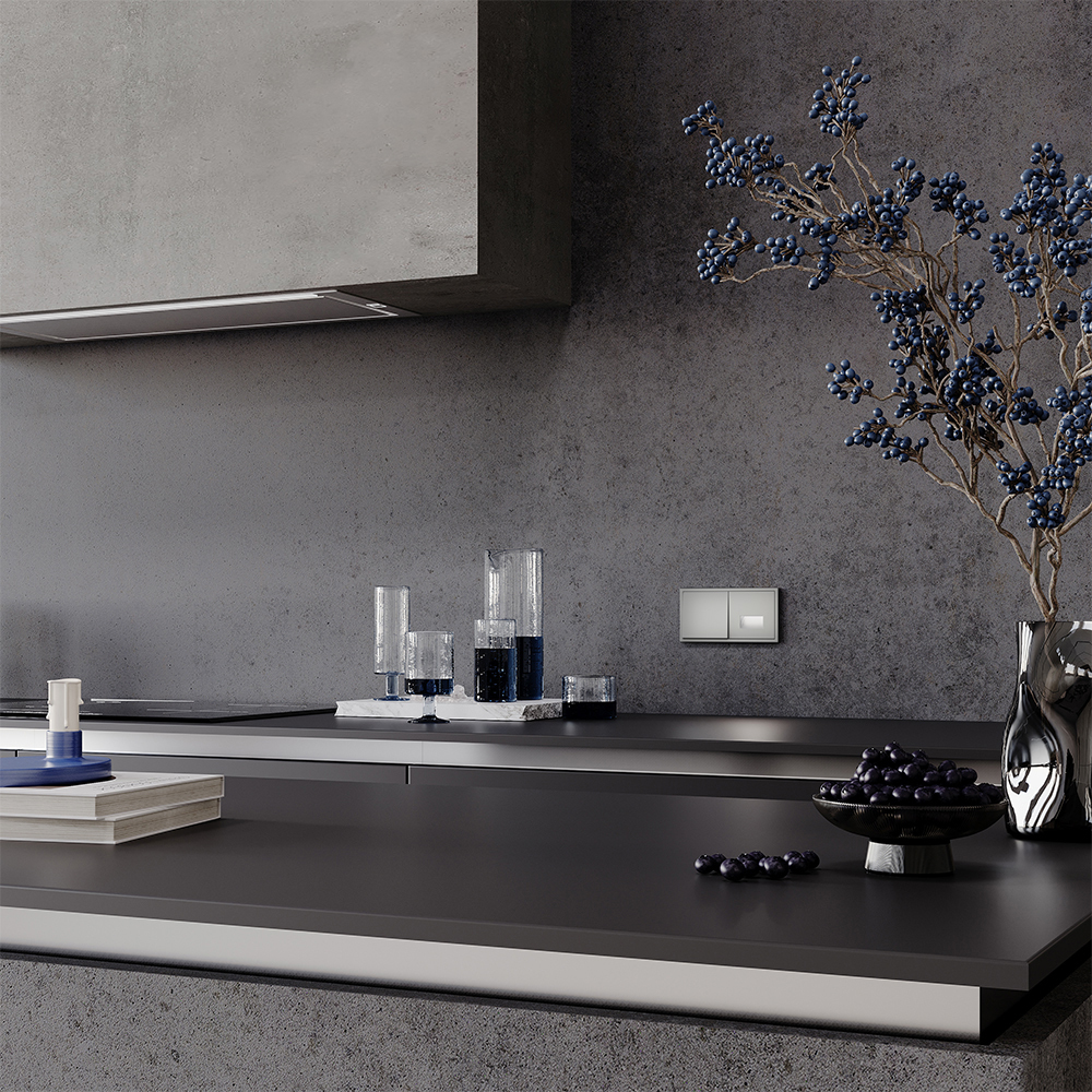 Выключатель встраиваемый VOLTUM S70 одноклавишный 10А VLS010105