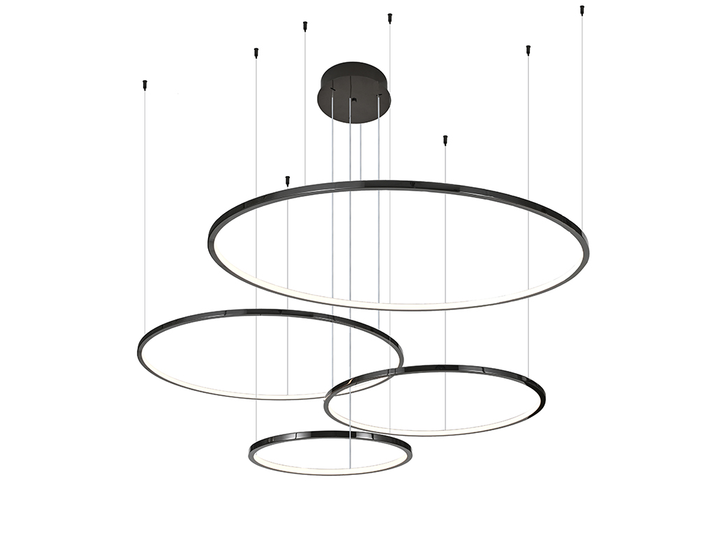 Подвесная люстра NewPort LOREN 15104/S black glossy_NP