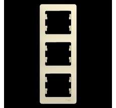Рамка на 3 поста (бежевый) Systeme Electric GSL000207