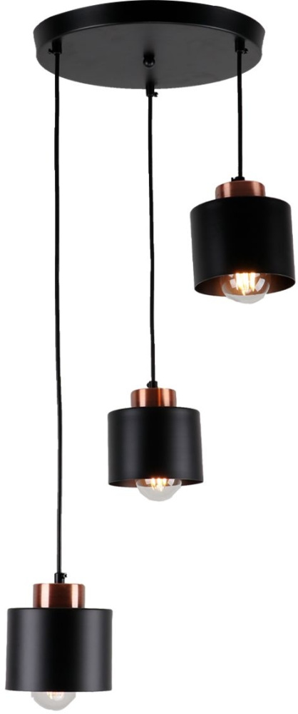 Подвесной светильник MD.8826-3-P BK+AB Imex MD.8826-3-P BK+AB_IM