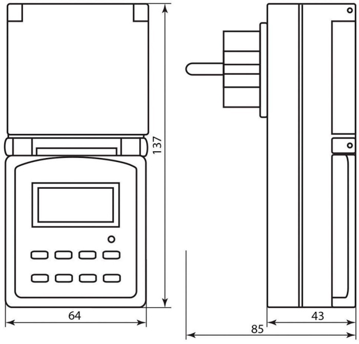Розетка с таймером TM23/61926 23206 Feron 23206_FR