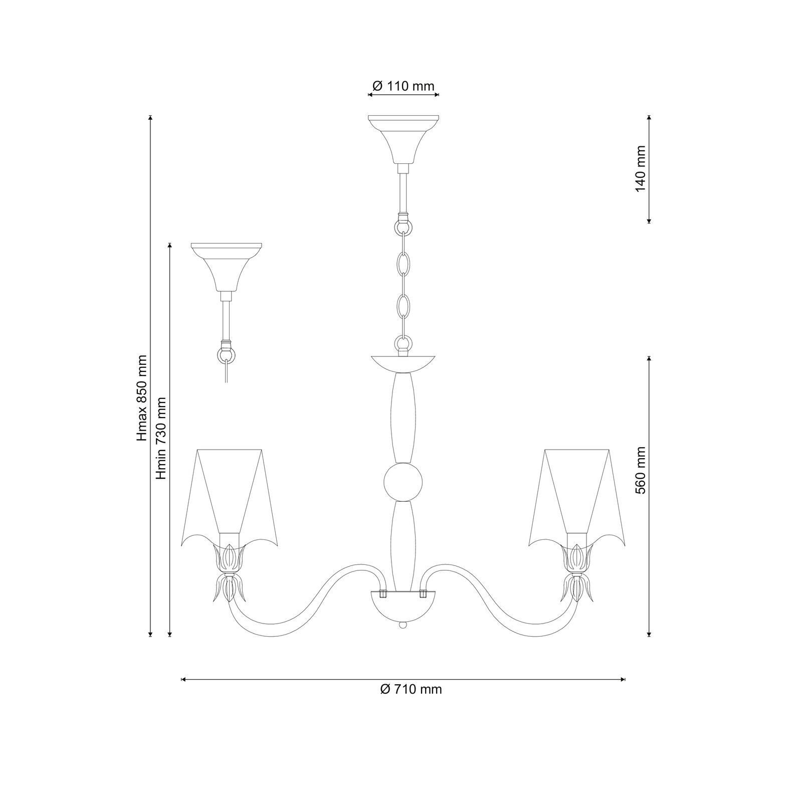 Подвесная люстра Lucia Tucci SIENA SIENA 102.5