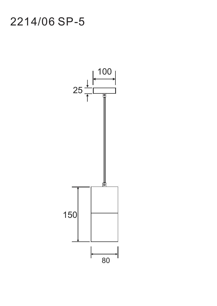 Подвесной светильник Divinare CIGNO 2214/06 SP-5_DI
