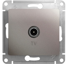 ТВ-розетка встраиваемая оконечная (платина) Systeme Electric GSL001293
