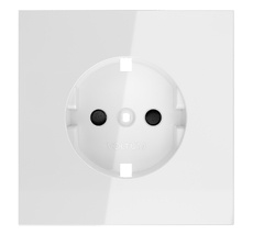 Накладка для розетки Voltum с заземлением и защитными шторками S70 VLS000701