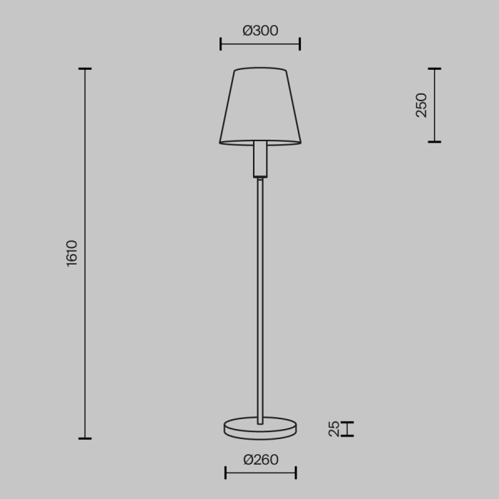 Торшер Maytoni MOD483FL-01BS_MY