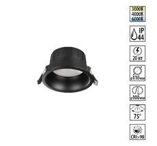 Встраиваемый светодиодный светильник с переключателем цветовой температуры NOVOTECH CLARA 359554