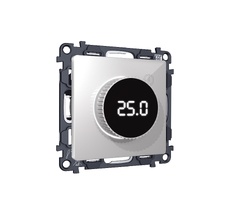 Комплект механизма терморегулятора с цифровым дисплеем с подсветкой и датчиком для теплого пола ALFA QUANT (AP4058, VM1385) Ambrella Volt MA405810_AMB