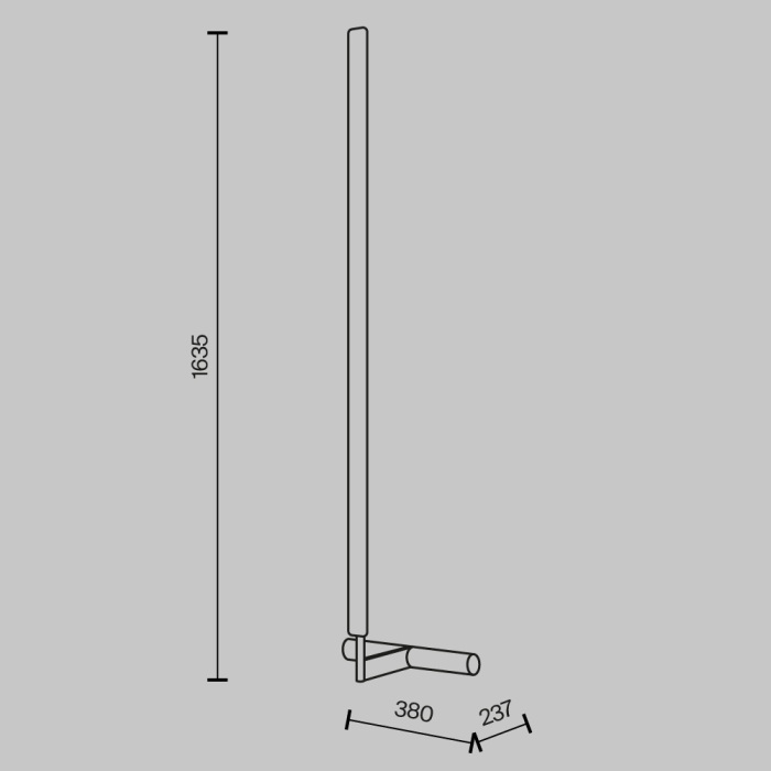 Торшер светодиодный Maytoni MOD214FL-L20B3K1_MY