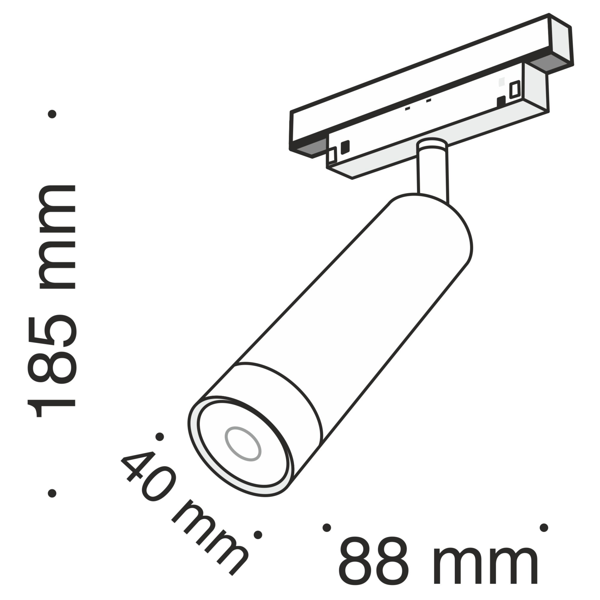 Трековый светильник Maytoni Track lamps TR019-2-7W3K-B_MY