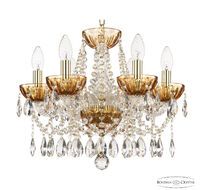 Хрустальная люстра Bohemia Ivele Crystal 5413/6/141 G Amber/M-1H_BI