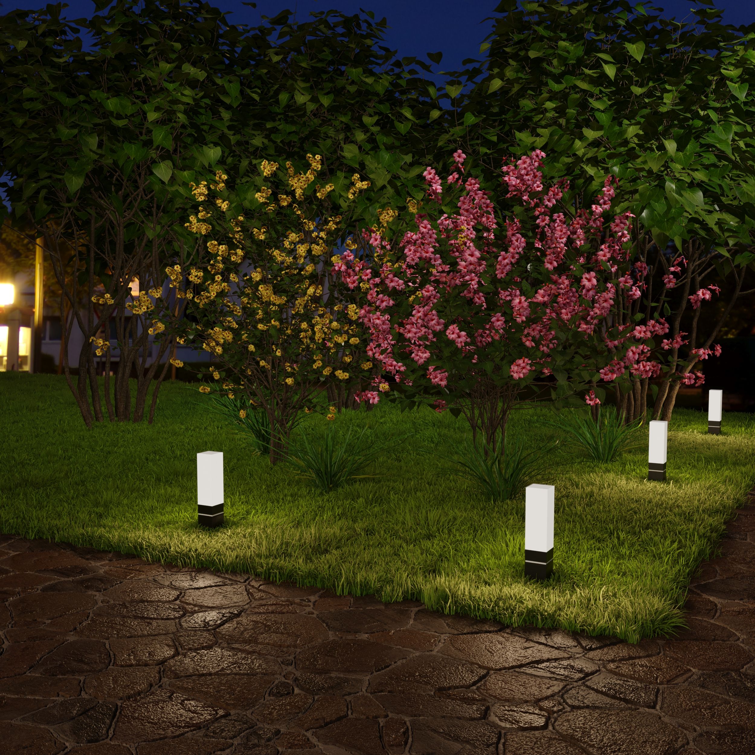 Уличный ландшафтный светодиодный светильник Черный IP54 Techno a052858_ES