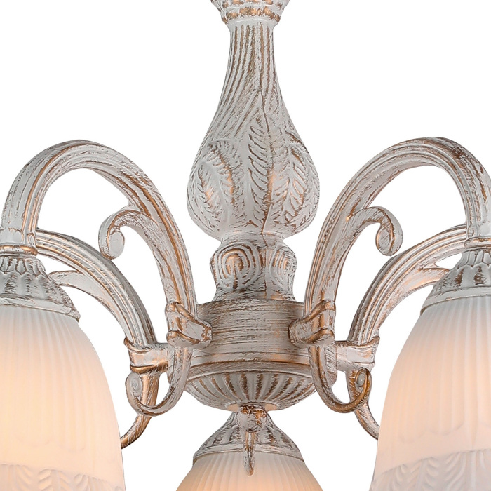 Потолочная люстра на штанге 1114/5PL E27 60W Escada 1114/5PL White_ESC