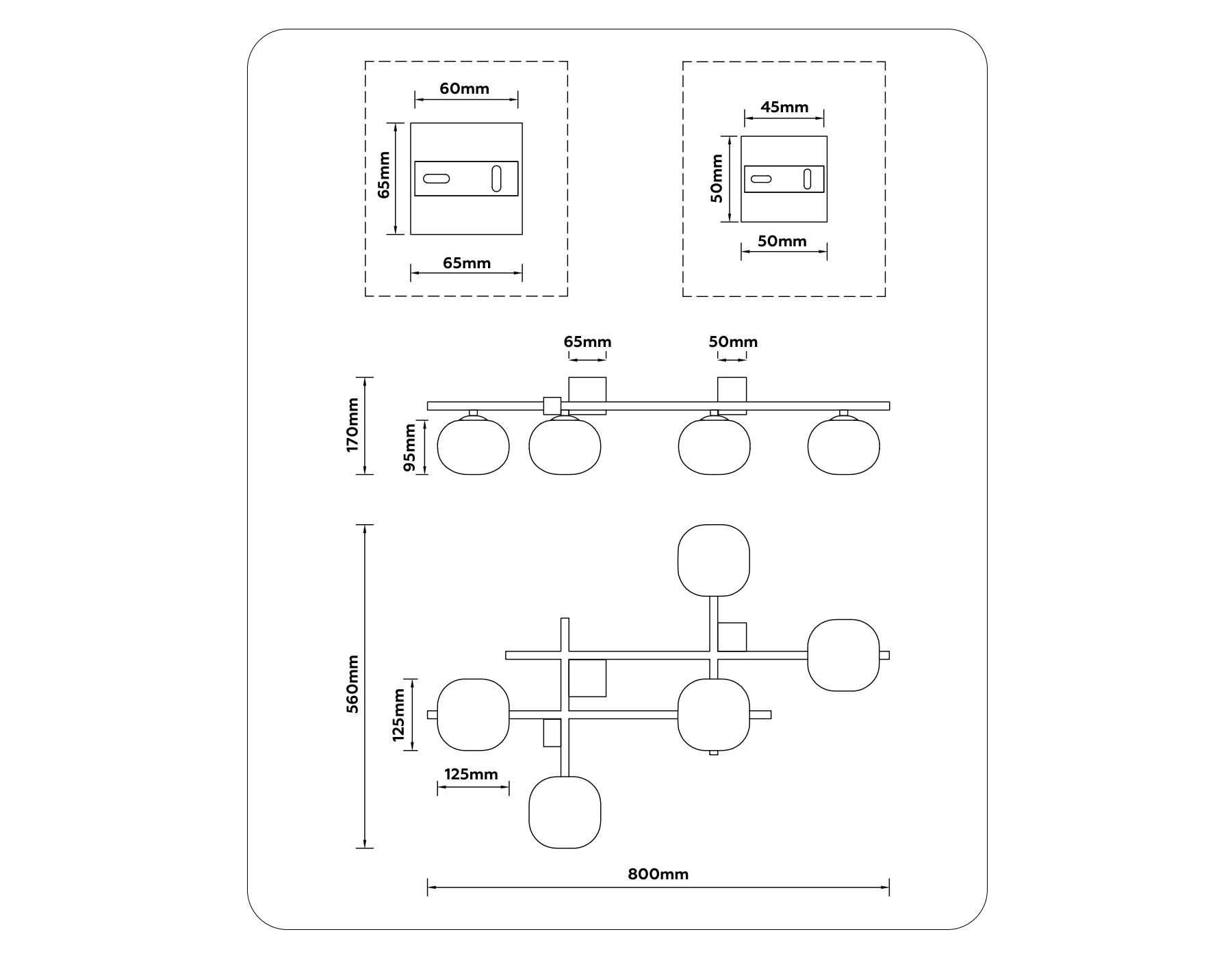 Потолочная люстра Ambrella Light Cloud LH51015_AMB