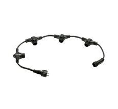 Разветвитель 5-ти Лучевой для Нитей 24В без Возможности Управления, Провод Черный Каучук, IP65 PR15-ST