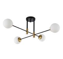 Потолочная люстра Crystallux FIDEL FIDEL PL4 BLACK_CR
