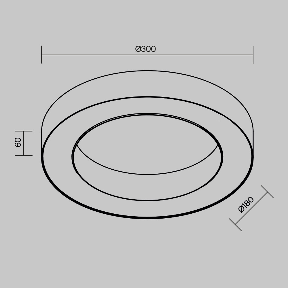 Потолочный светильник Maytoni Lua C093CL-24W3K-B_MY