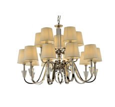 Подвесная люстра P2424-10+5 Nickel iLamp P2424-10+5 Nickel_IP